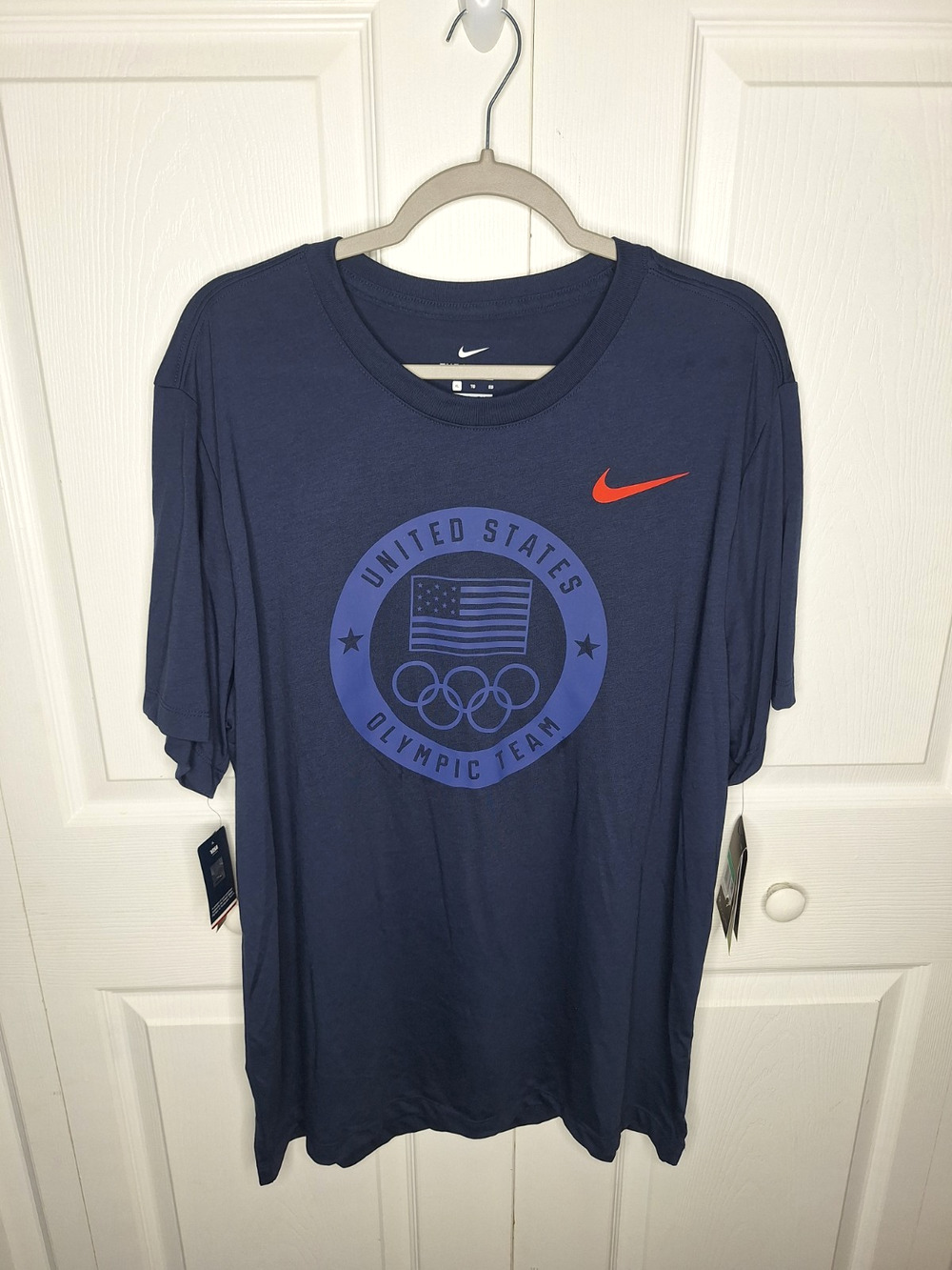 Nike Team USA Olympics Navy Training Dri-FIT T-Shirt CN1481-451 size XL 2020